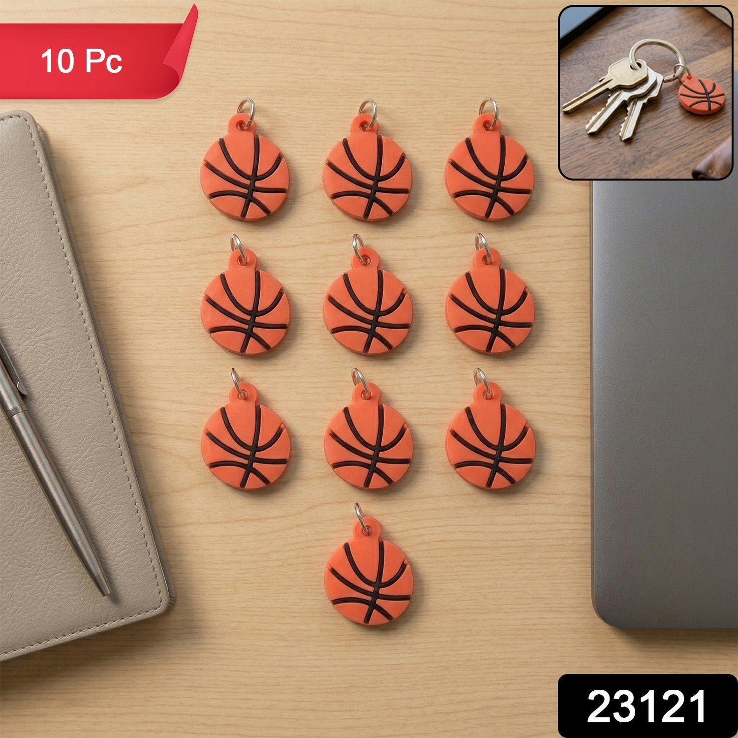 Basketball Keychain Set – Sporty and Stylish Accessories for Keys and Bags Secondary image