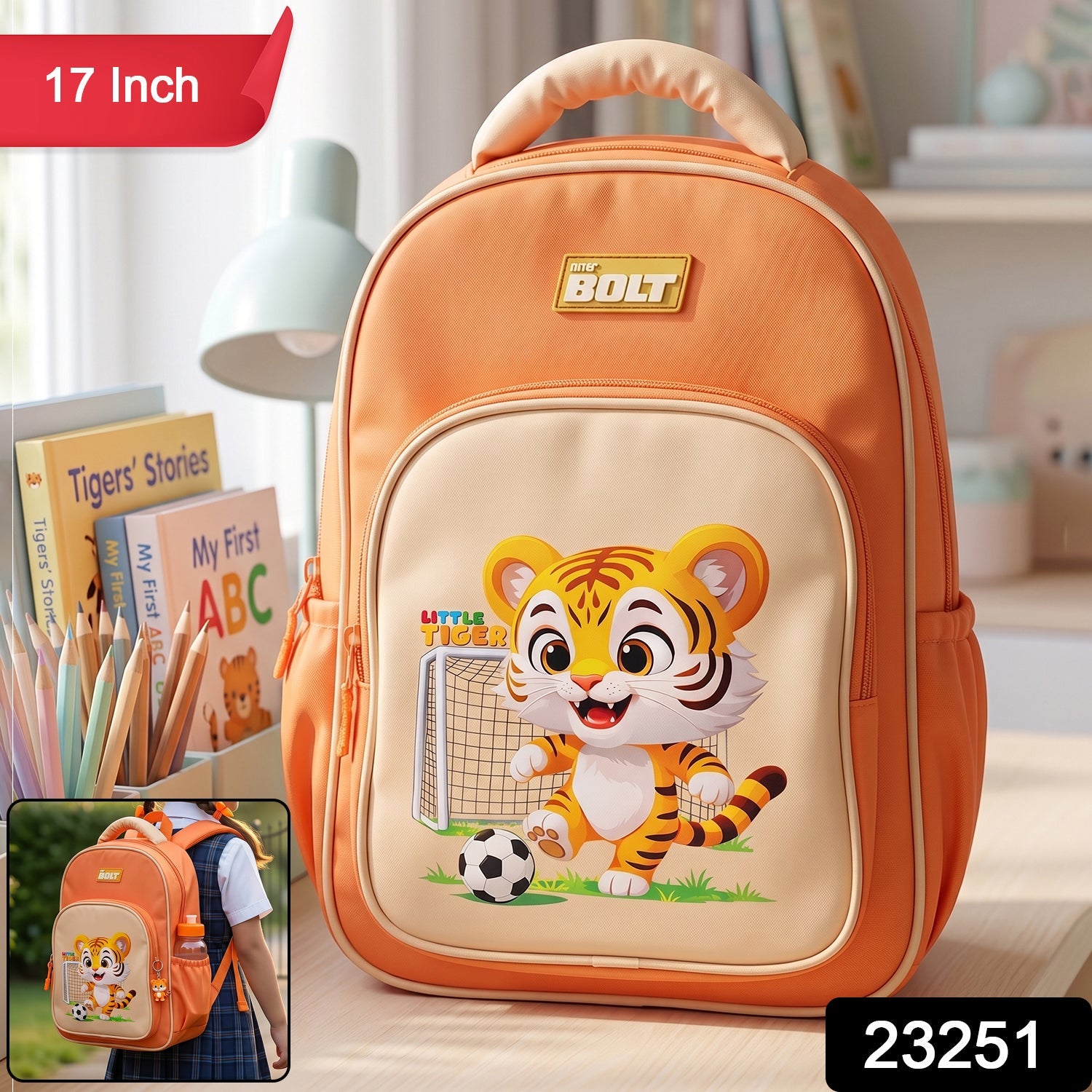 Cute Cartoon School Backpack – Lightweight & Spacious for Kids Secondary image