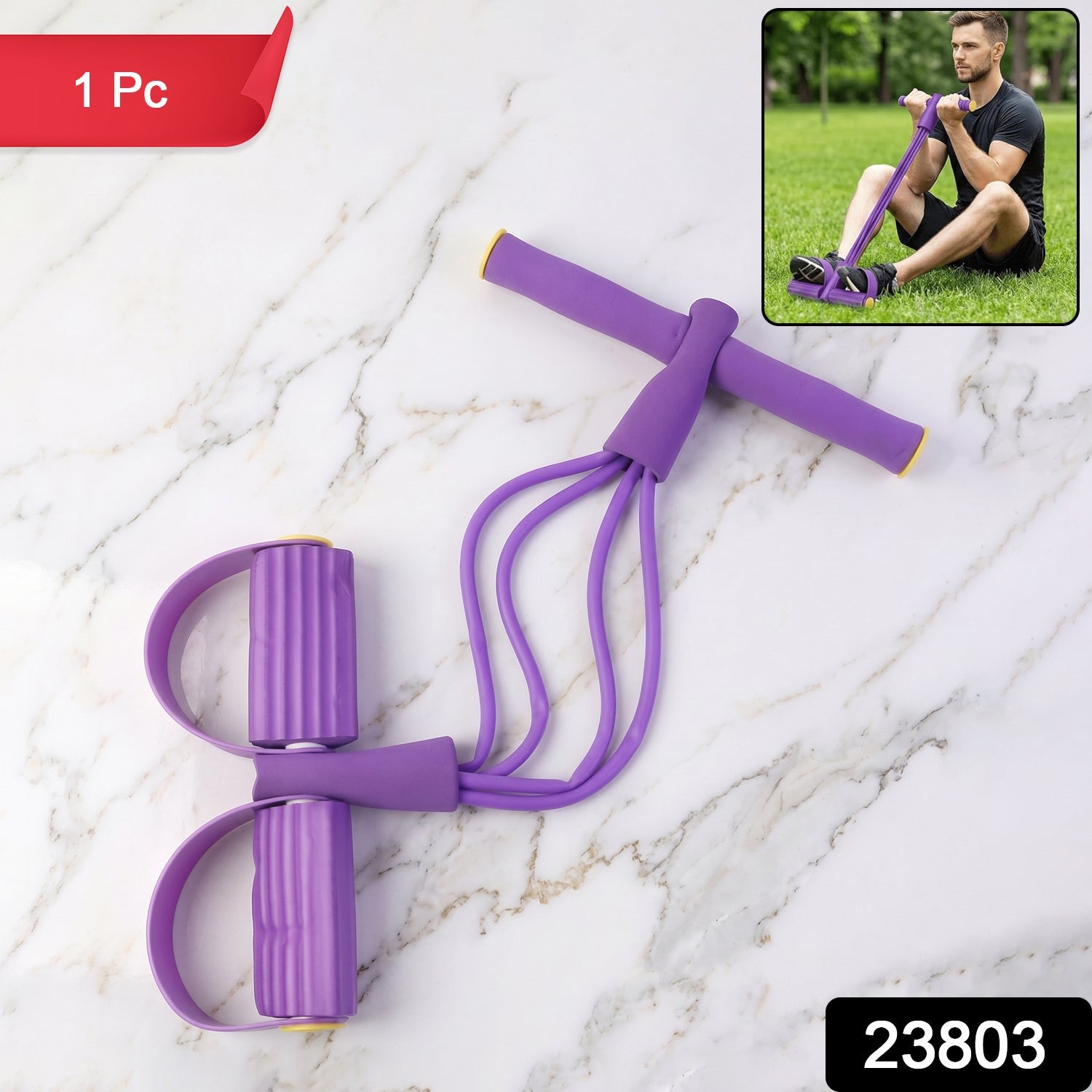 Pull Rope Resistance Exerciser – Full Body Workout & Portable Secondary image