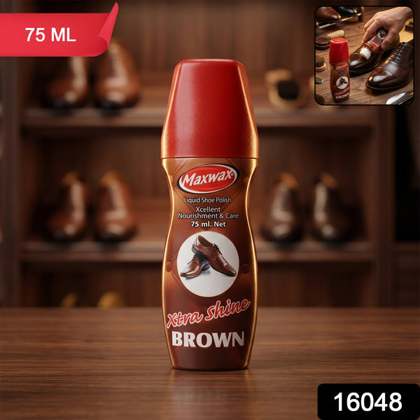 Maxwax brown shoe polish for leather shoes