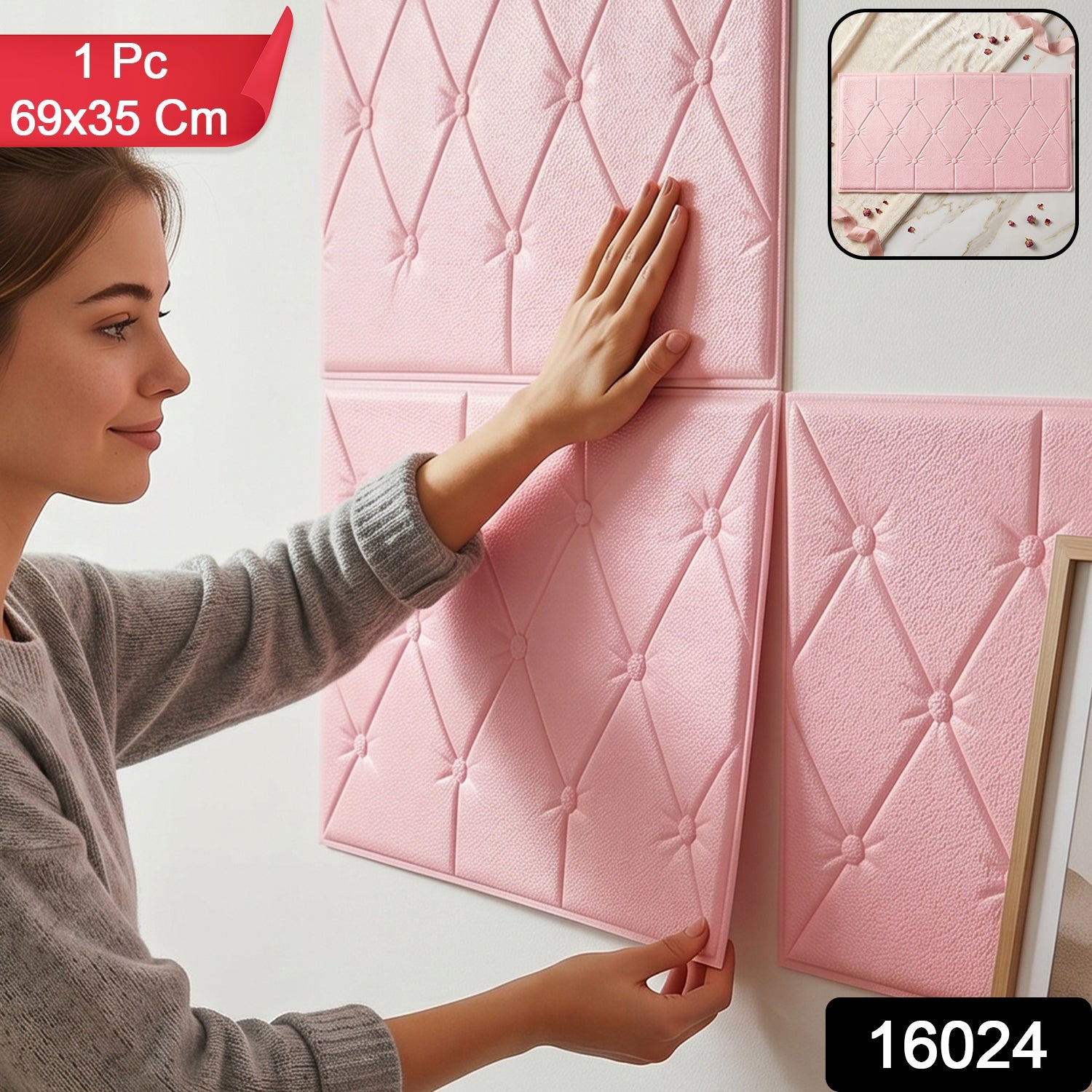 Self Adhesive 3D Foam Wall Panel, Easy DIY Home Decor Secondary image