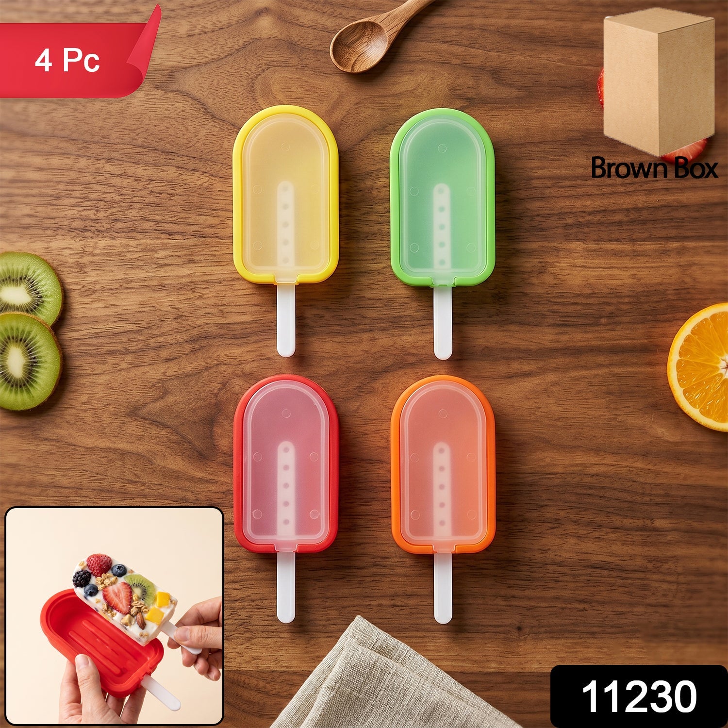 Silicone Popsicle Mold Set – Reusable & Easy Release for Healthy Snacks Secondary image