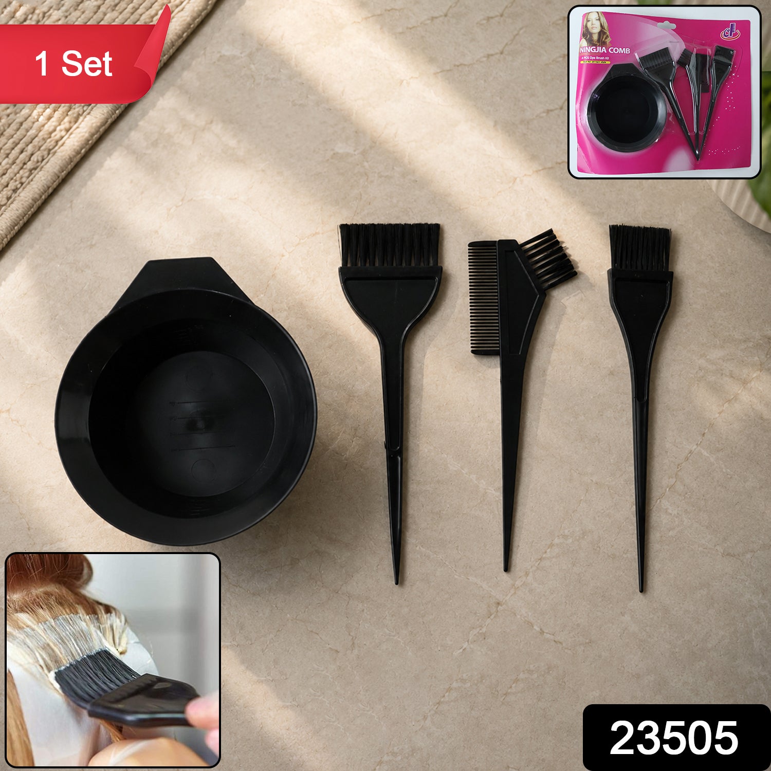Hair Coloring Kit Complete Applicator Set for Salon and Home Secondary image