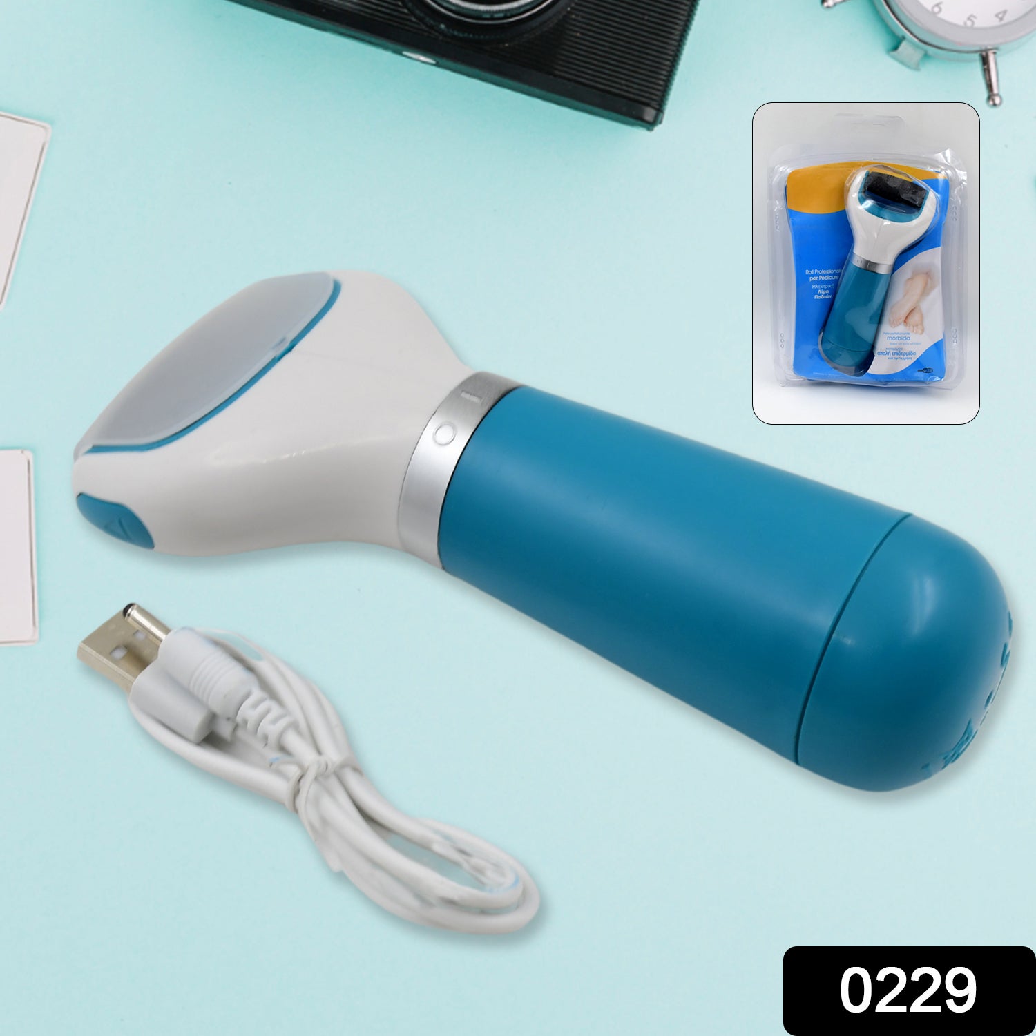Electric Foot Callus Remover – Smooth Dry Skin & Dead Skin | Velvet Wheels Secondary image