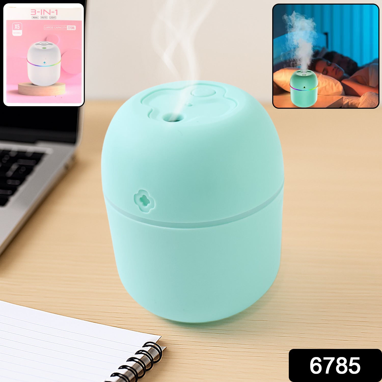 Mini USB Humidifier – Portable Diffuser & Cool Mist 250ML | Airvanta Secondary image