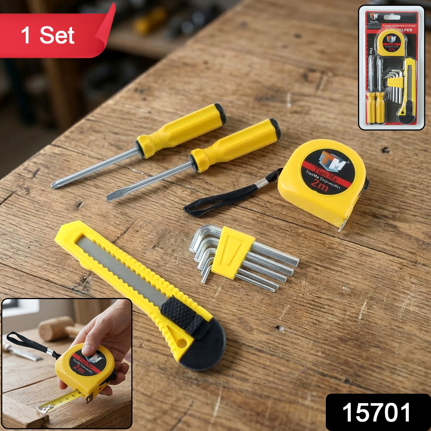 Compact TianMu Tool Set – Essential 9-Piece Repair Kit for Home Secondary image