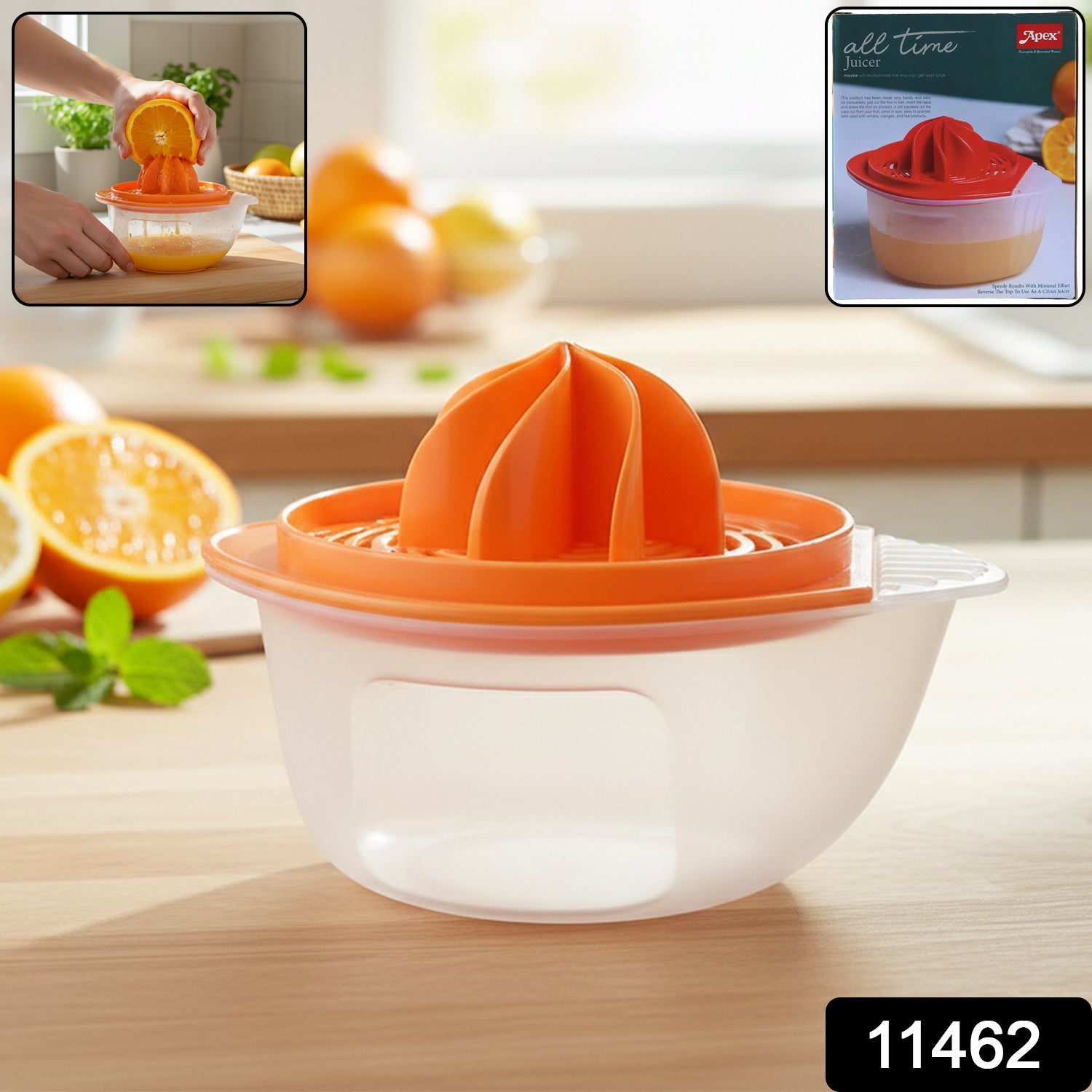 Pomegranate Seed Remover – 2-in-1 Citrus Juicer for Easy Prep Secondary image