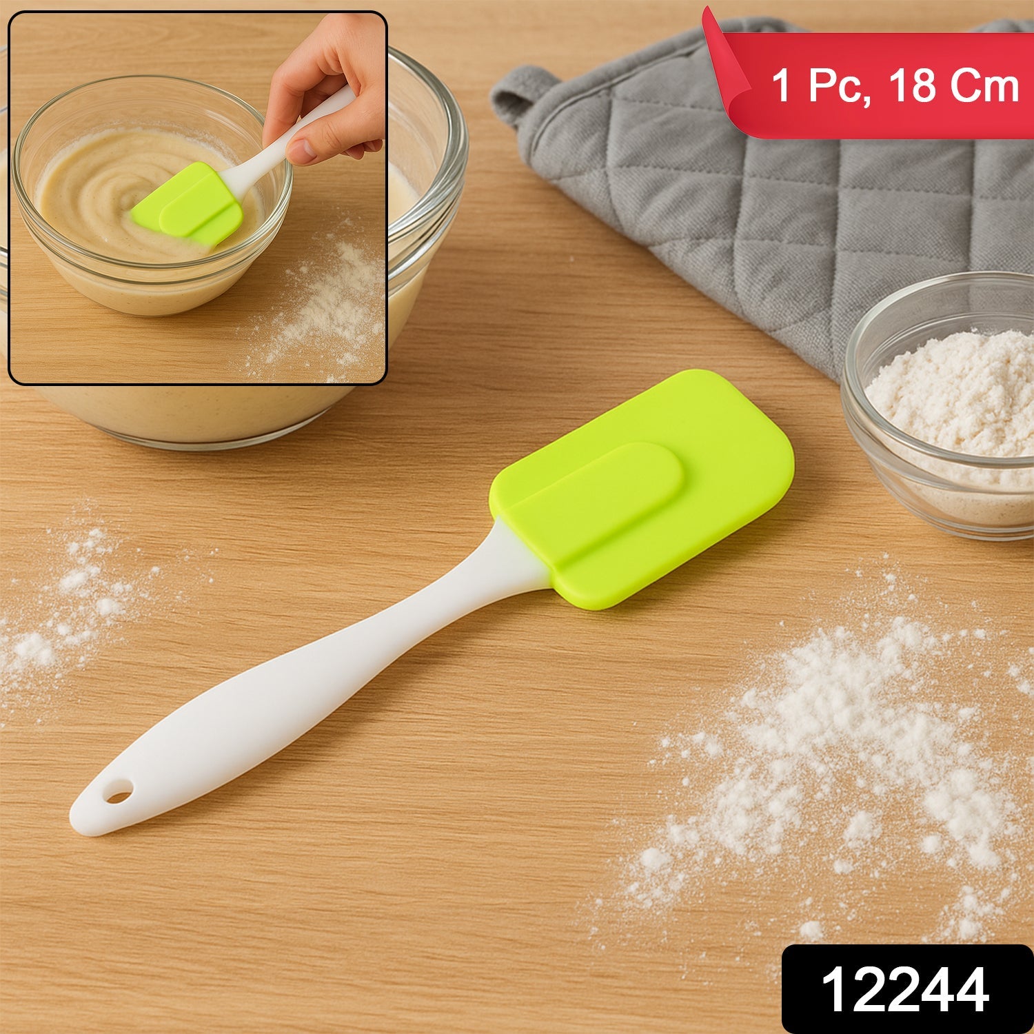 Silicone Cooking Spatula – Heat Resistant & Food Grade, 18 cm Secondary image