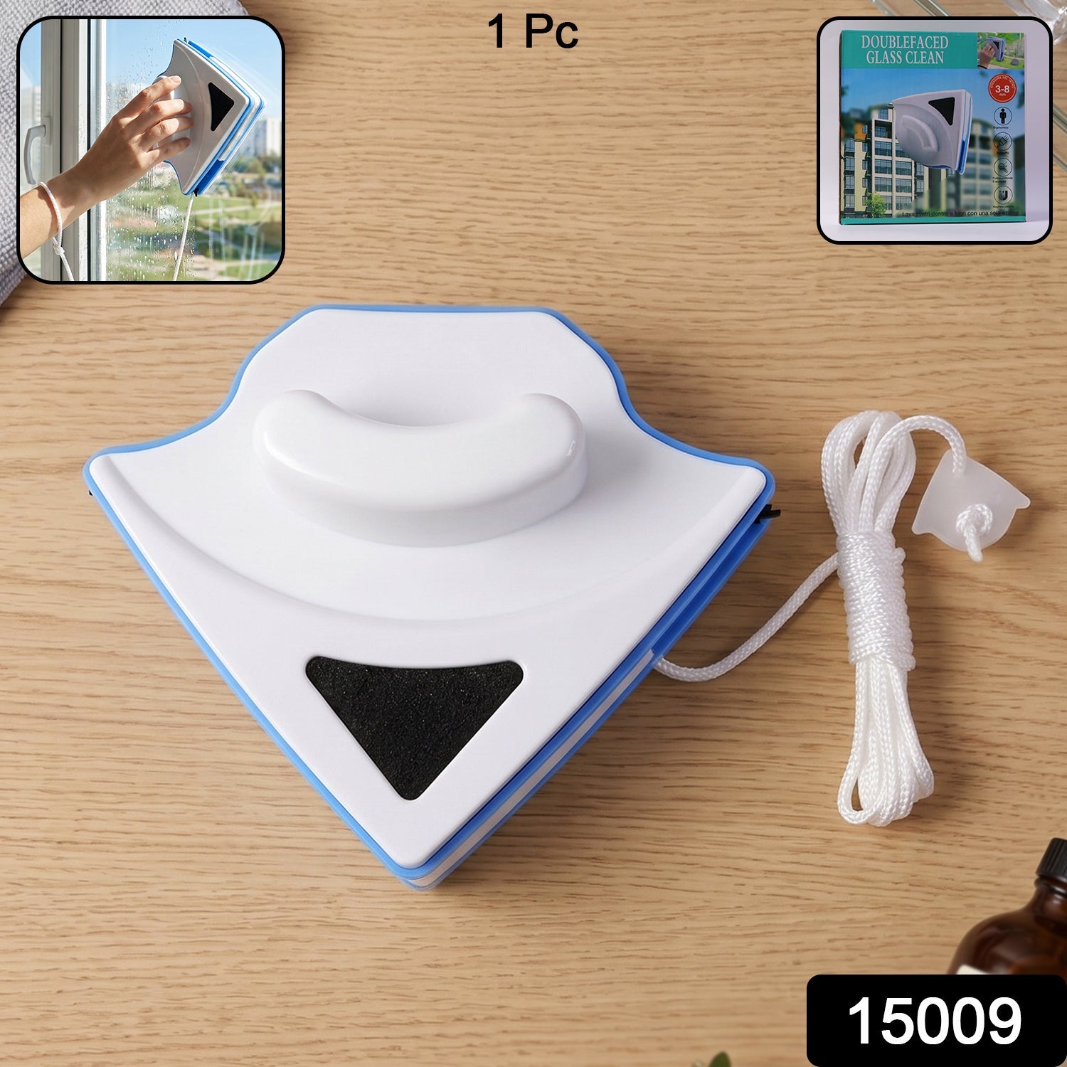 Double-Sided Magnetic Window Cleaner – Effortless Inside & Outside Cleaning Secondary image