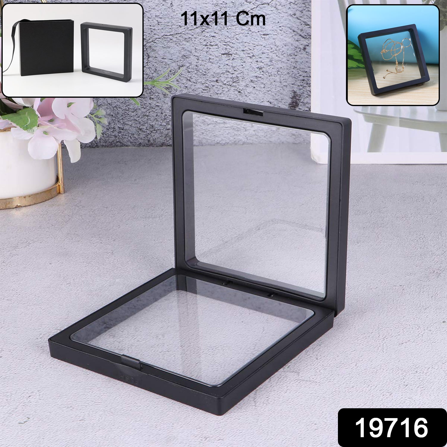 Transparent Jewellery Display Box – Floating 3D Effect for Showcasing Secondary image