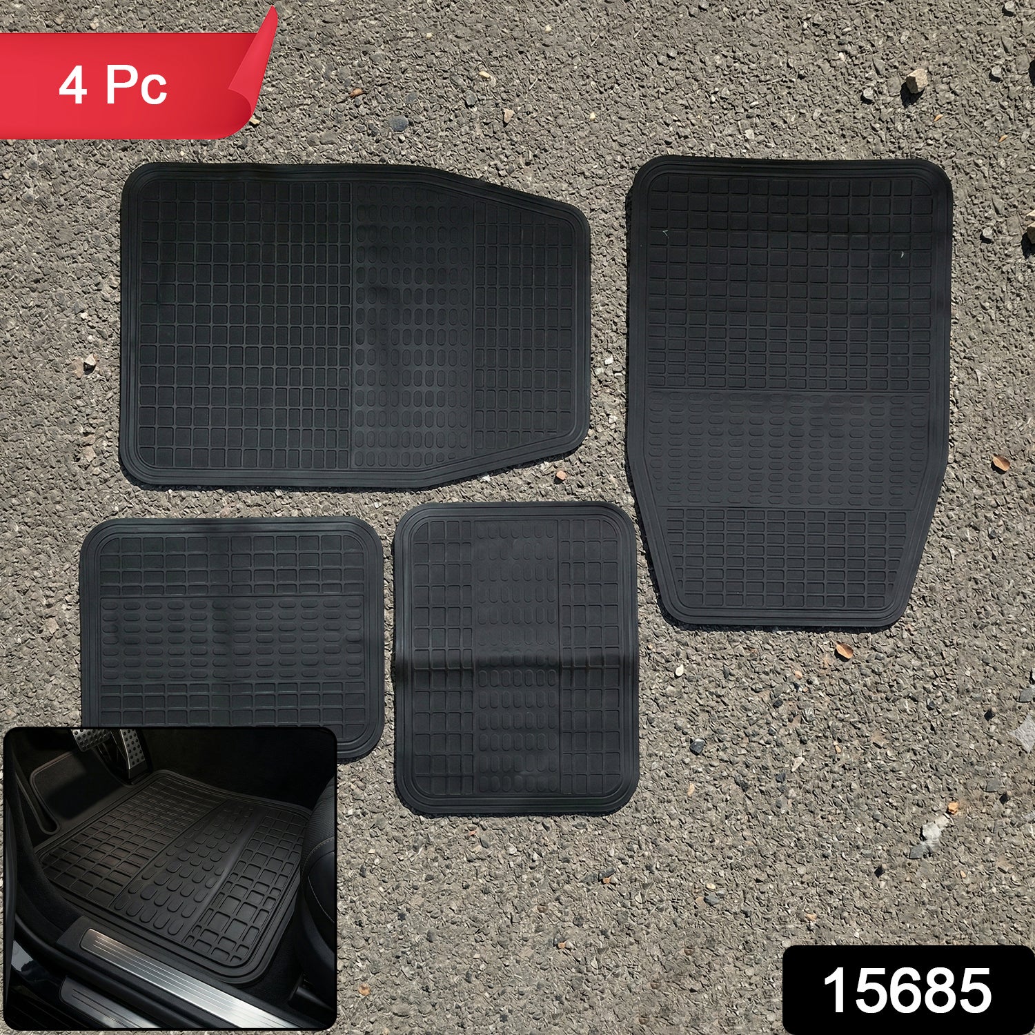 Car Floor Mat Set – Durable Waterproof Protection for All Weather Secondary image