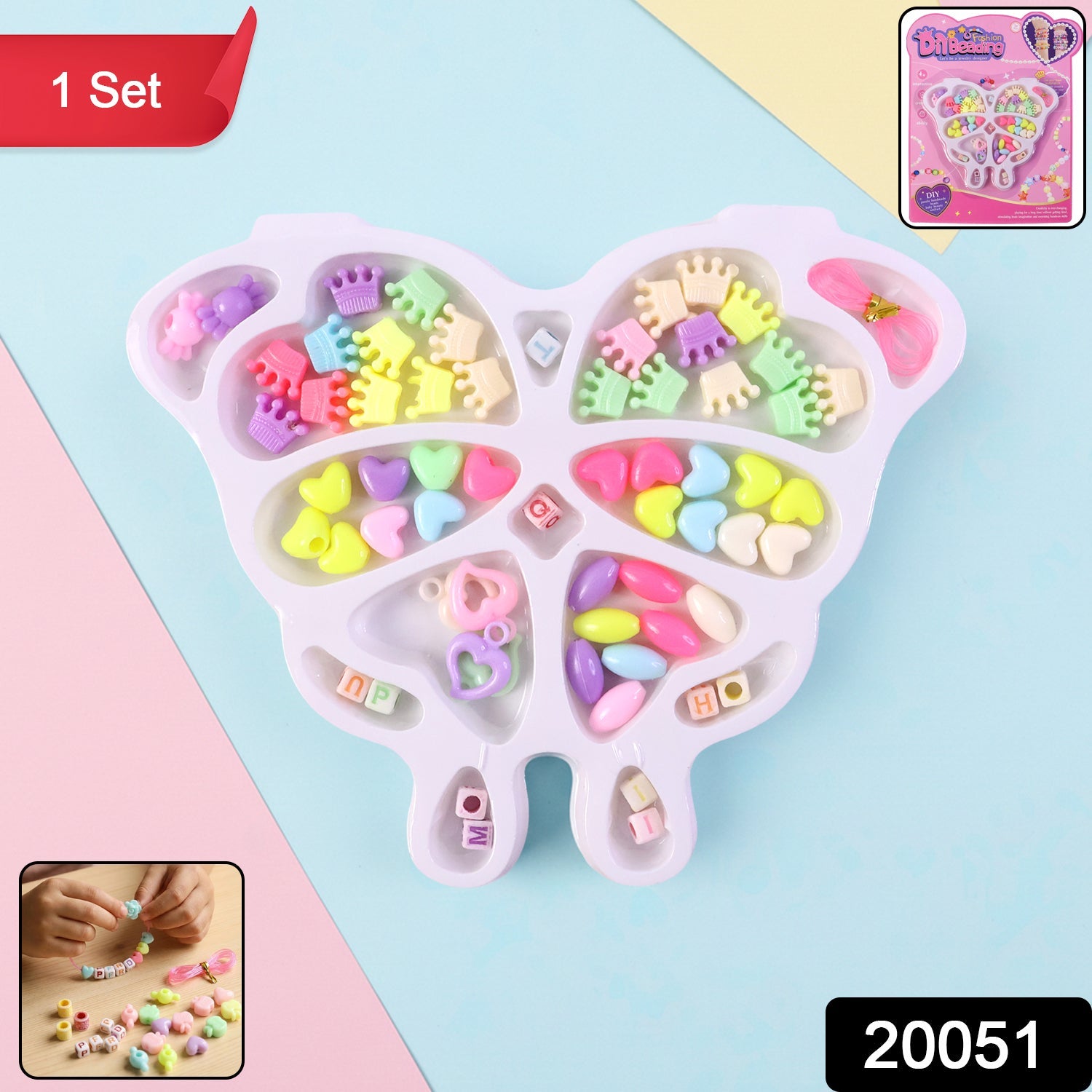 DIY Beading Jewellery Making Kit – Creative Craft Set for Kids Secondary image