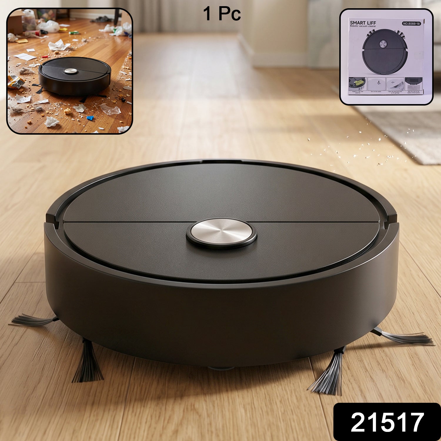 Robotic Vacuum Cleaner with Mopping – Slim & Automatic Floor Robot Secondary image