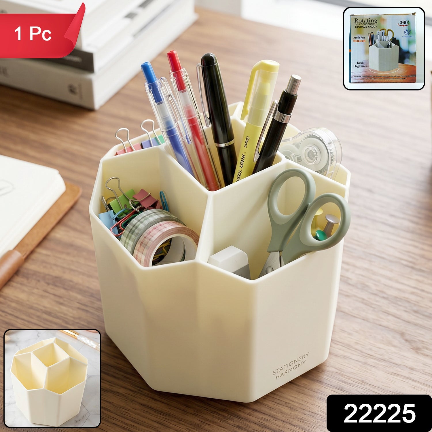 360 Degree Rotating Desk Organizer – Organised Workspace Secondary image