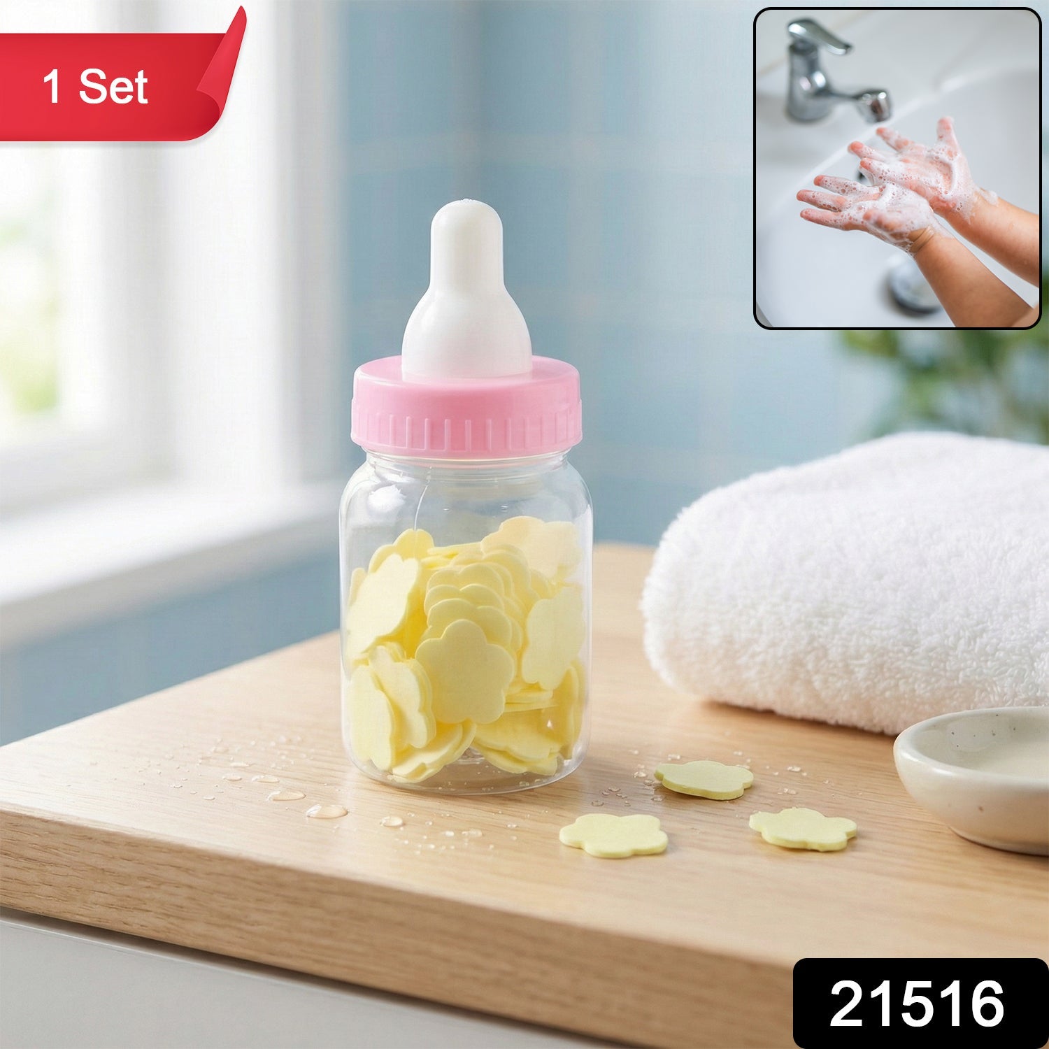 Baby Bottle Soap Paper Sheets – Portable Hand Hygiene Set Secondary image