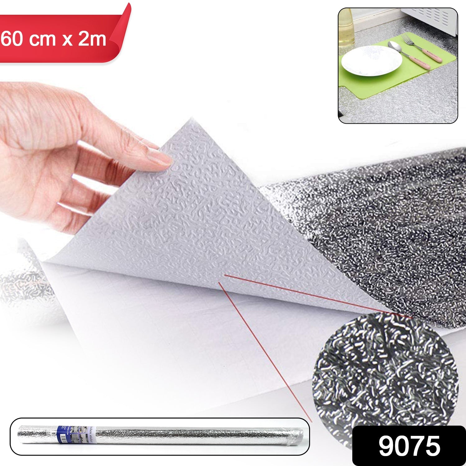 Aluminium Kitchen Foil – Oil-Proof Sticker Roll | CookAura Secondary image