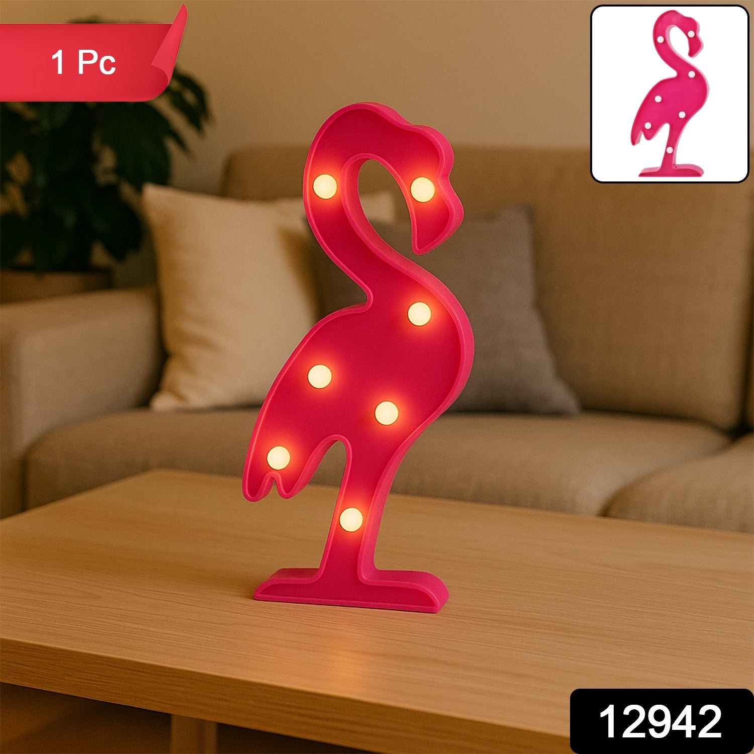 3D LED Night Light – Battery Operated Decorative Lamp | Indo Glow Secondary image