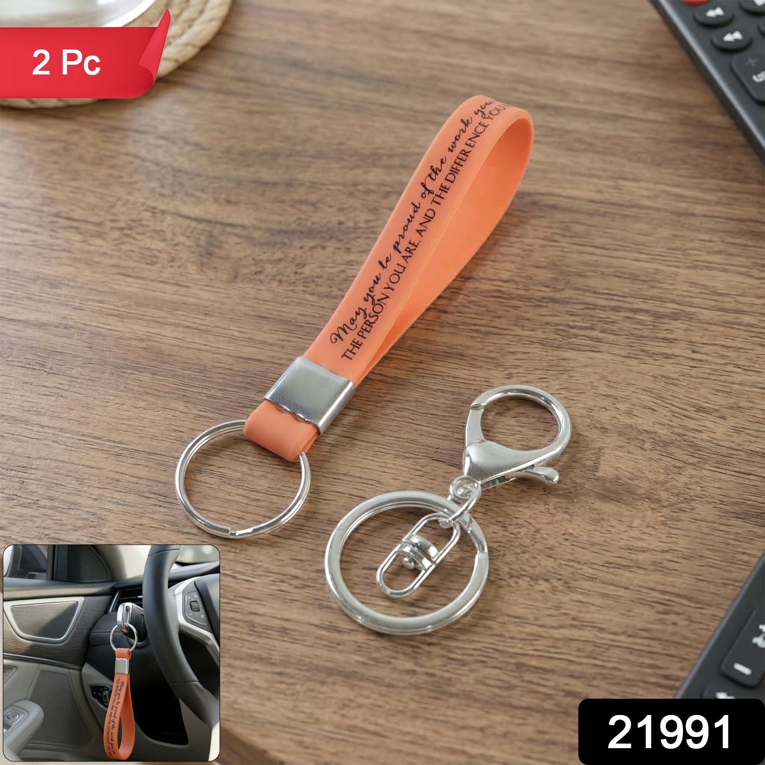 Silicone Wrist Strap Keychain – Durable & Lightweight for Daily Use Secondary image