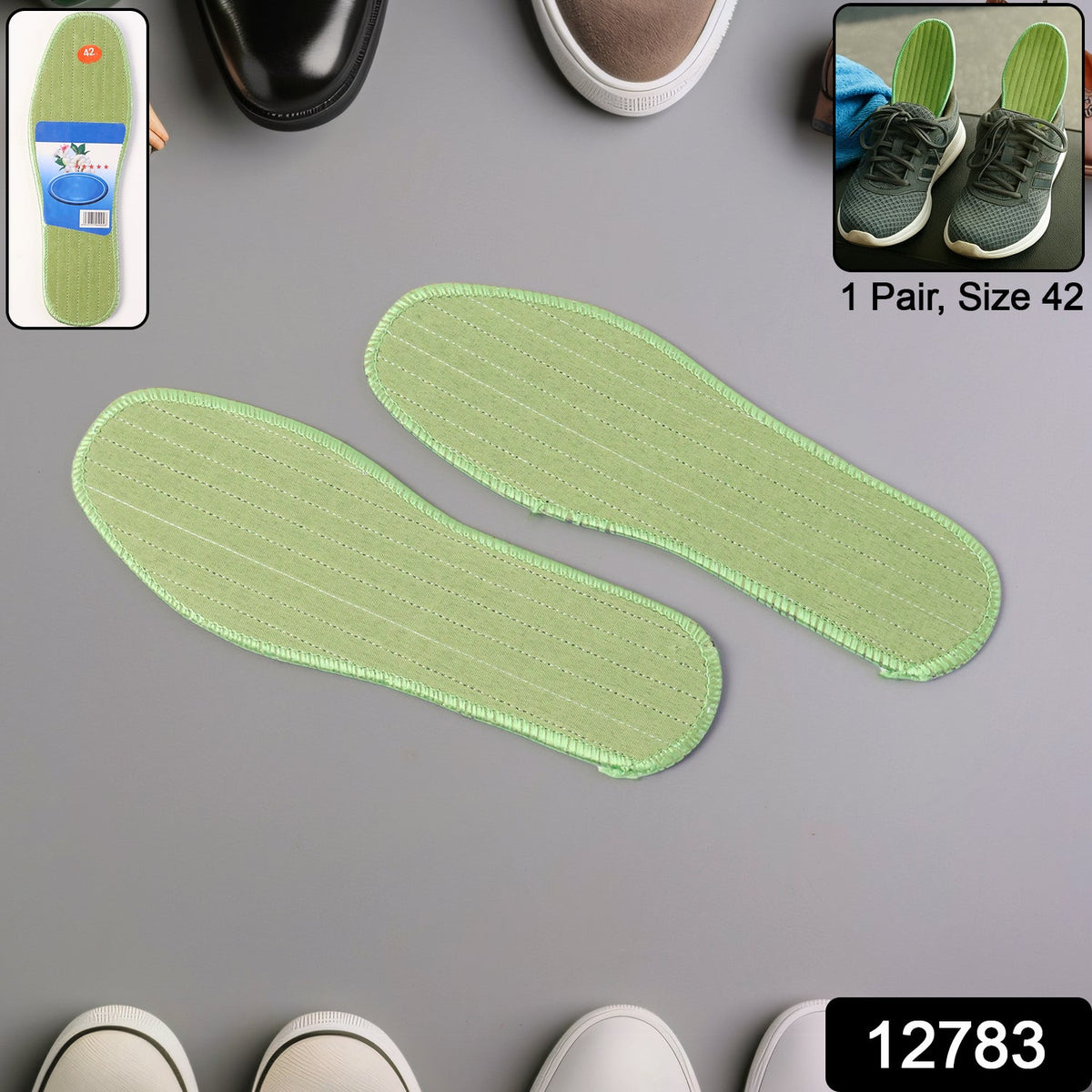 Comfort shoe insoles for size 42 shoes with premium cushioning Main image