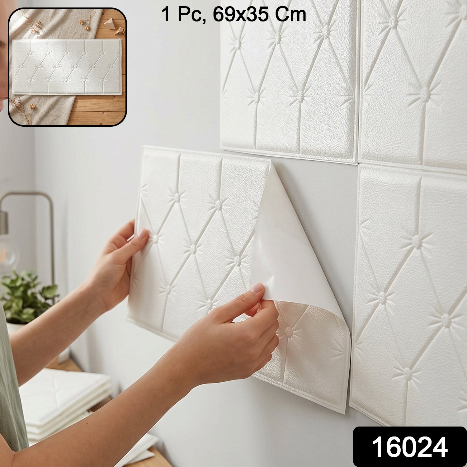 Self Adhesive 3D Foam Wall Panel – Easy Install & Stylish Texture Secondary image