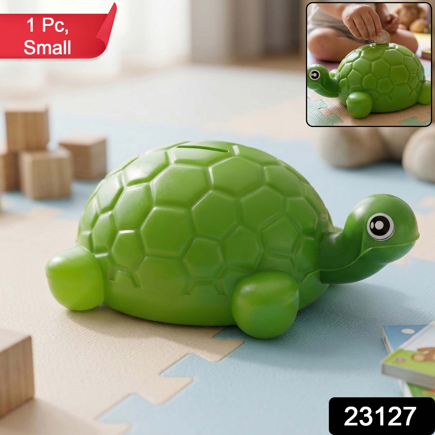 Kids Tortoise Money Bank – Fun Coin Saving for Children Secondary image