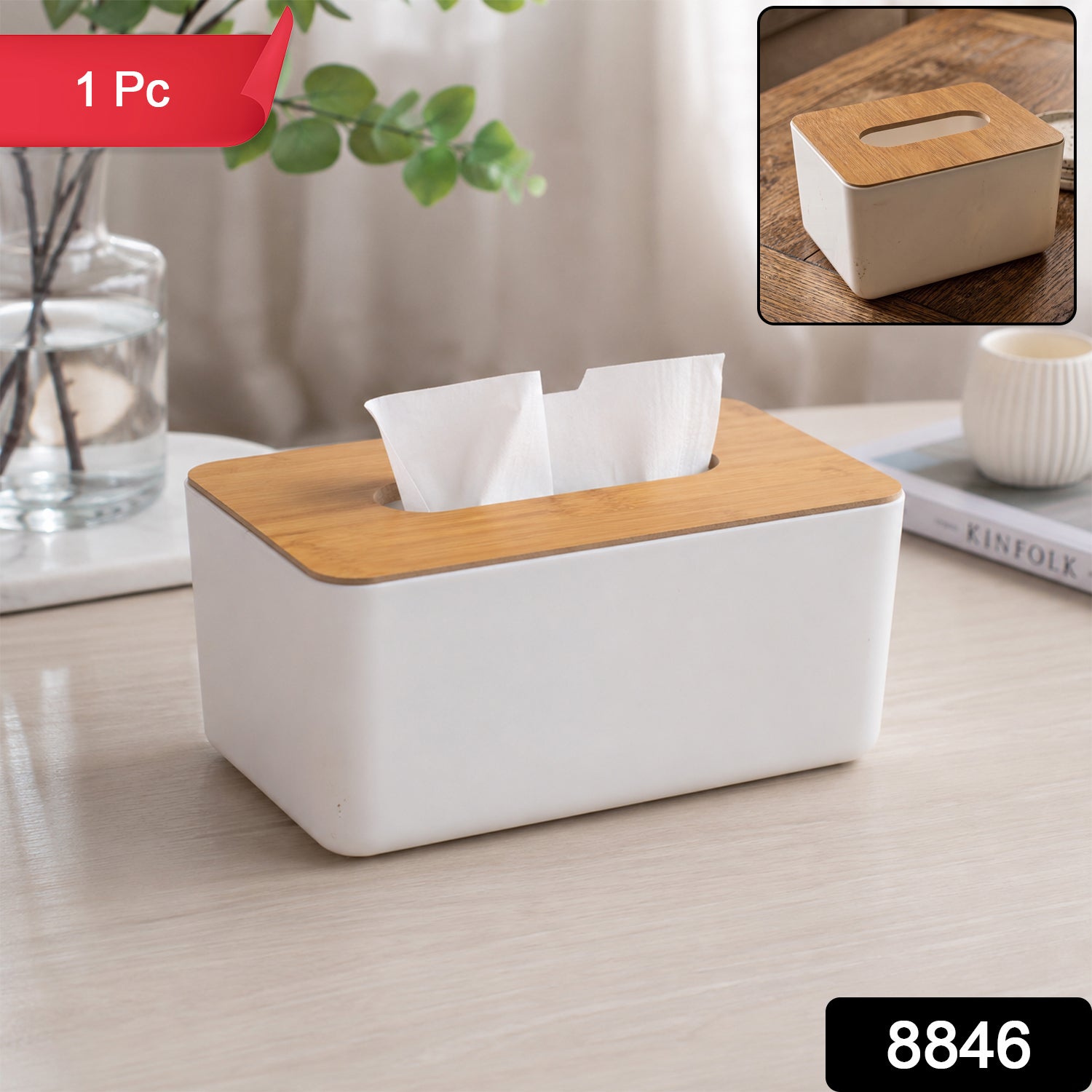 Bamboo Tissue Box – Eco-Friendly Paper Dispenser | Papezo Secondary image