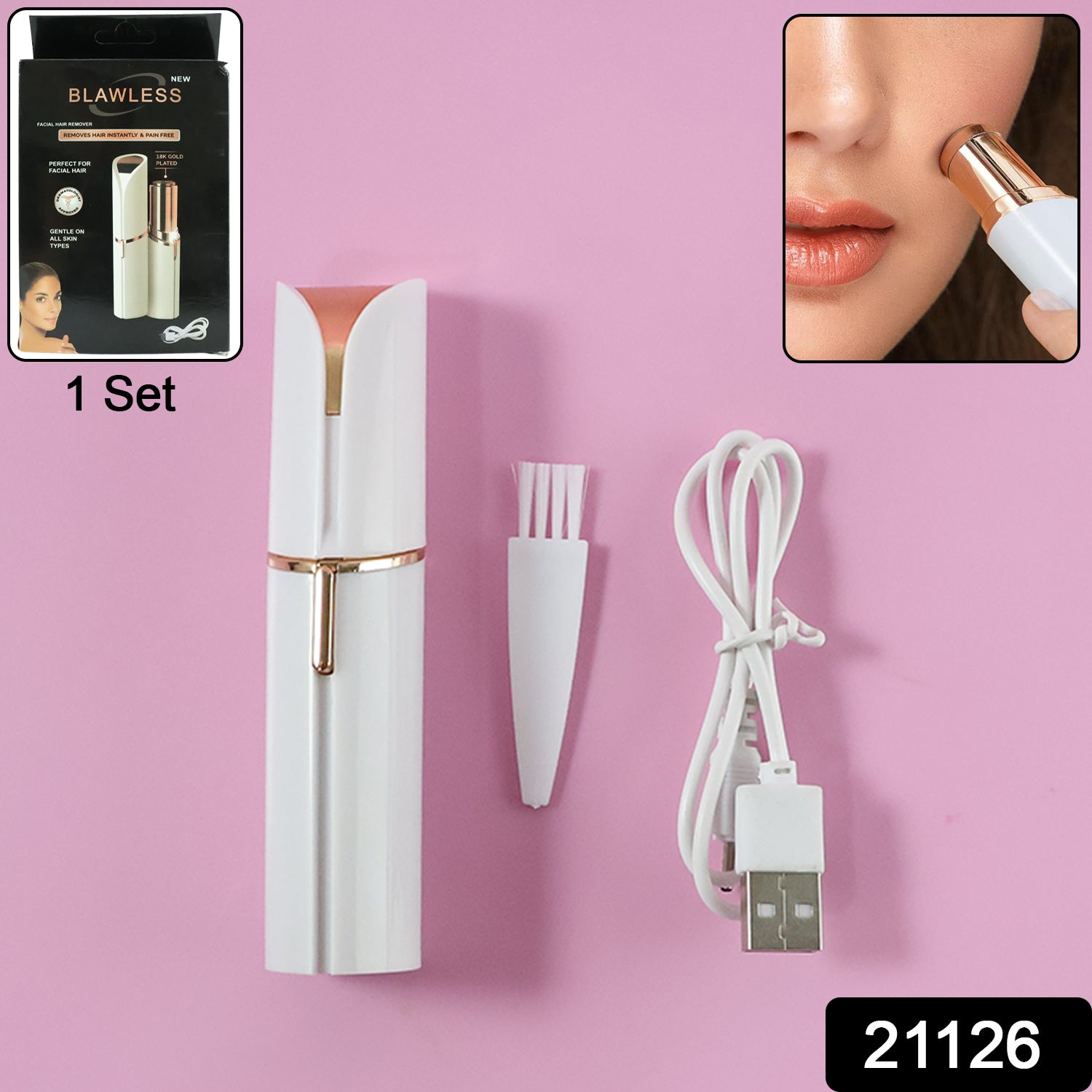 Facial Hair Remover for Women – Rechargeable & Painless Grooming Secondary image