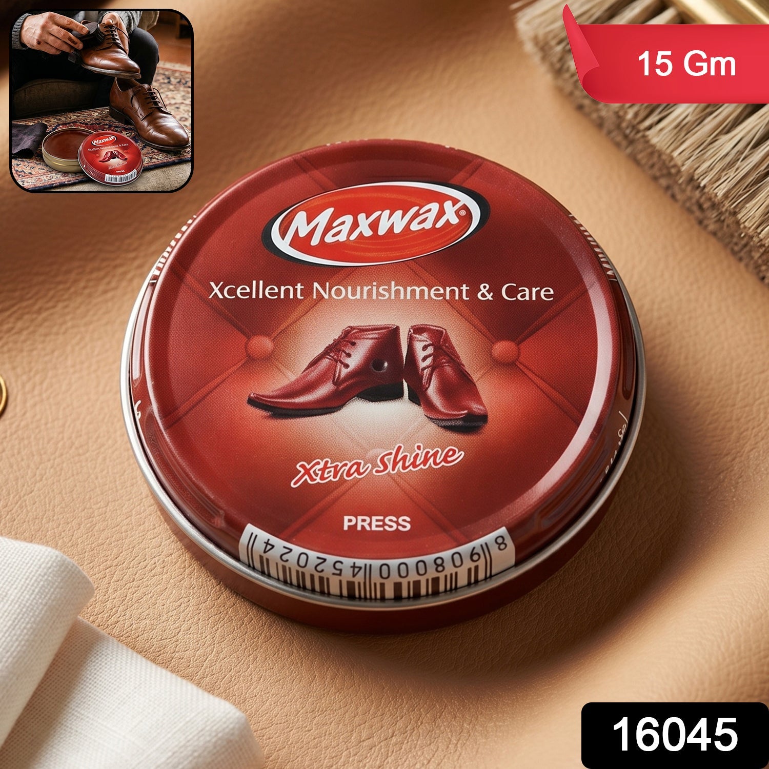 Shoe Care – Instant Shine & Protective Brown Cream for Leather Shoes Secondary image