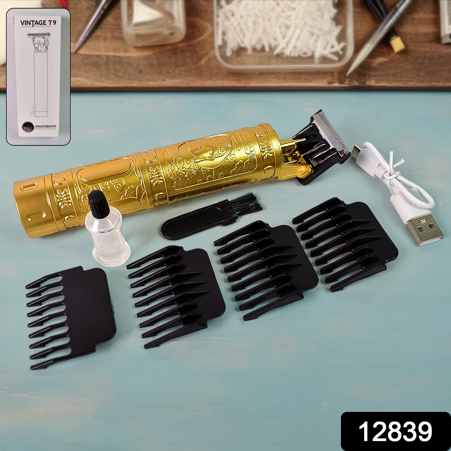 Body Hair Trimmer for Men – 4 Blades, Cordless | Calm & Curl Secondary image