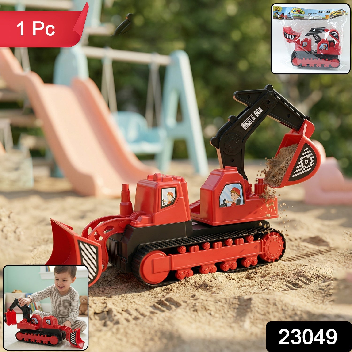 Digger Don Construction Track Toy – Realistic & Durable Kids Vehicle Secondary image