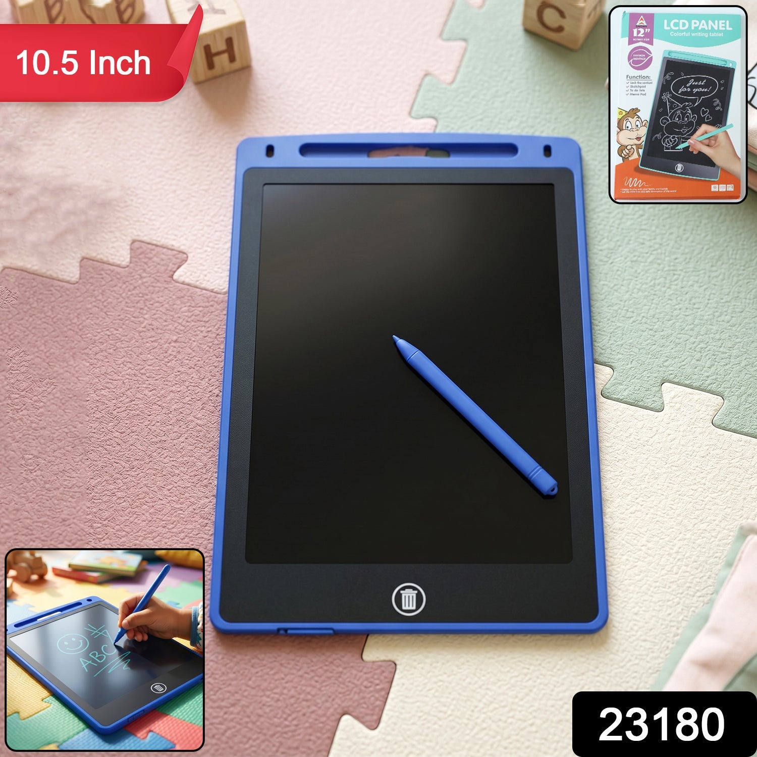 10.5 Inch LCD Writing Tablet – Reusable for Kids & Office Secondary image