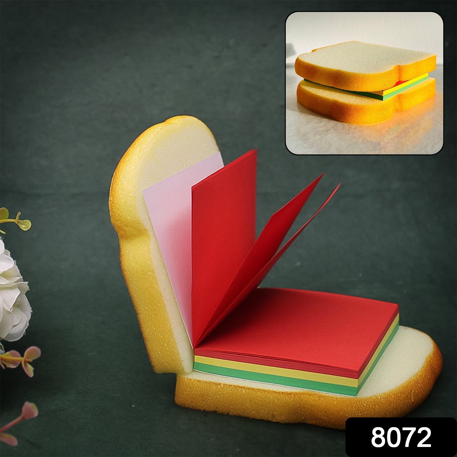 Sandwich Sticky Notes – 80 Multicolor Pages | Foloria Secondary image