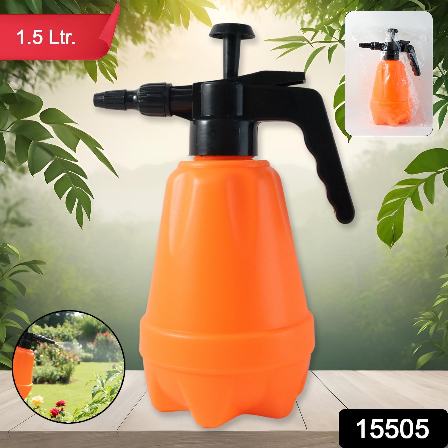 Pressure Spray Bottle 1.5L – Durable Adjustable Nozzle Secondary image