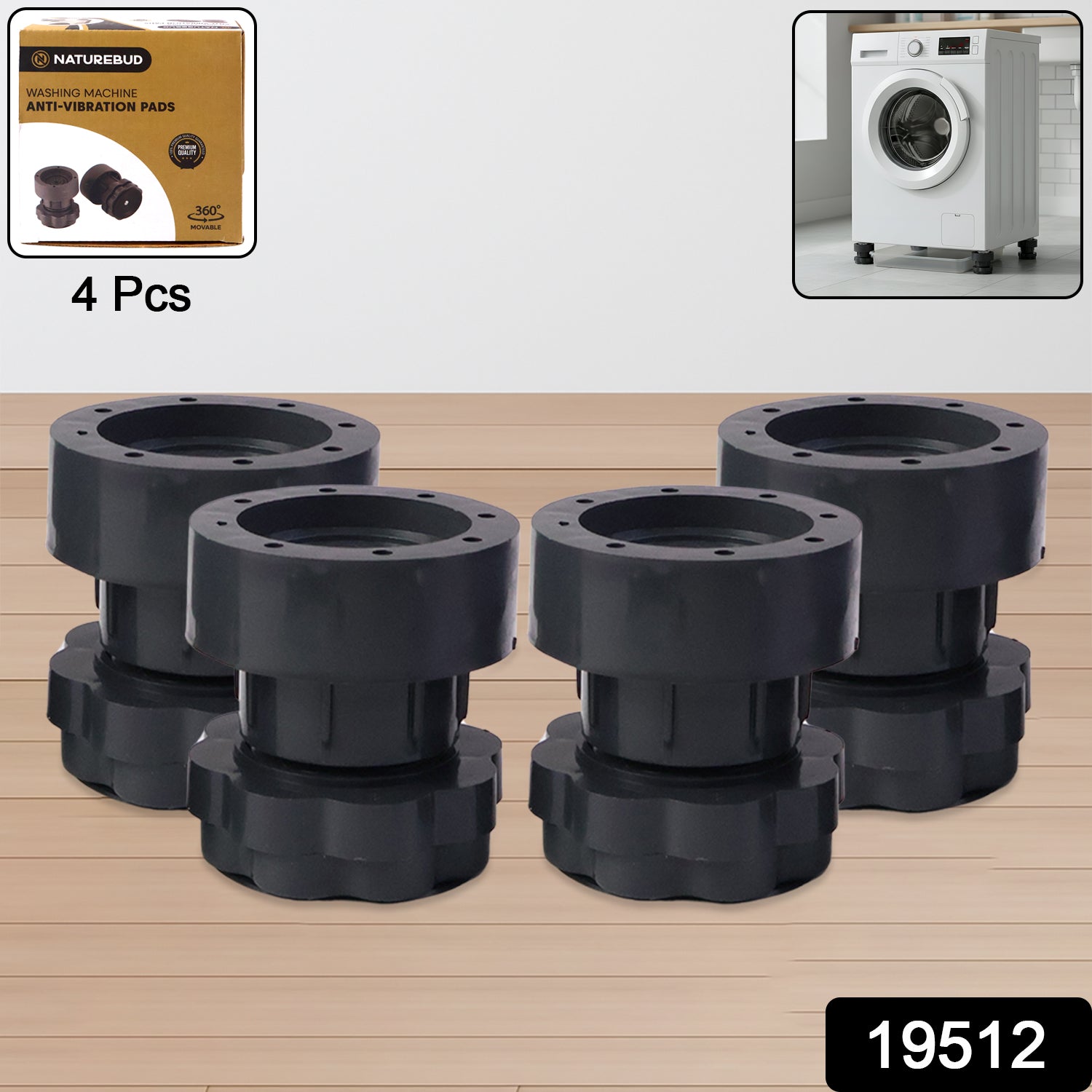 Anti-Vibration Pads for Appliances – Adjustable Noise Reduction Secondary image
