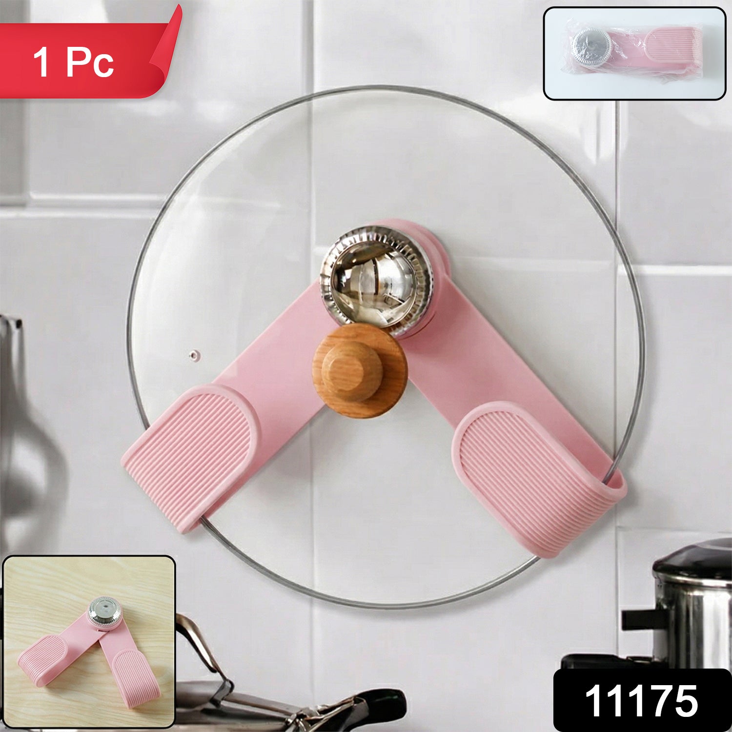 Adjustable Pot Lid Holder – Secure & Heat Resistant Kitchen Tool Secondary image