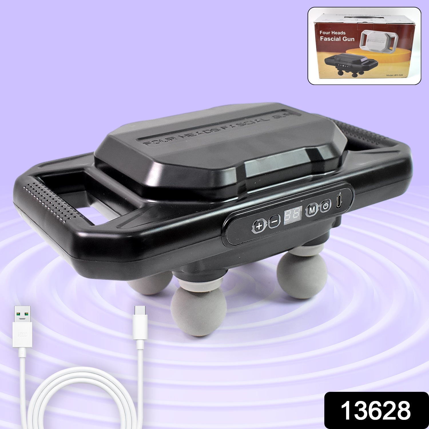 Deep Tissue Massage Gun – 4-Head Portable | Velvet Wellness Secondary image