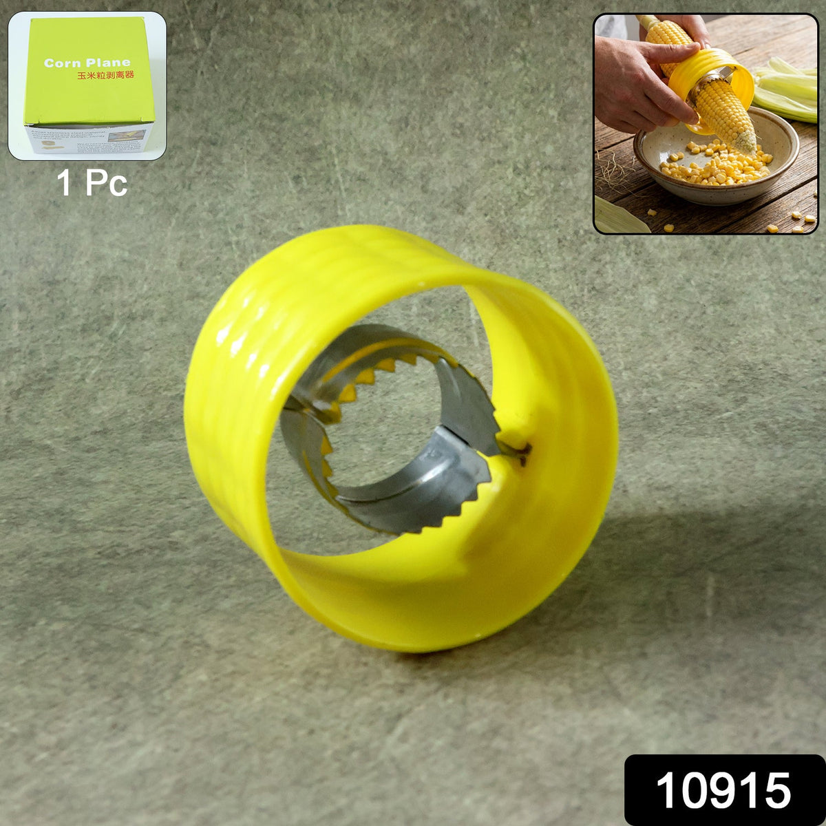 Circular manual corn kernel stripper tool for easy kitchen preparation Main image