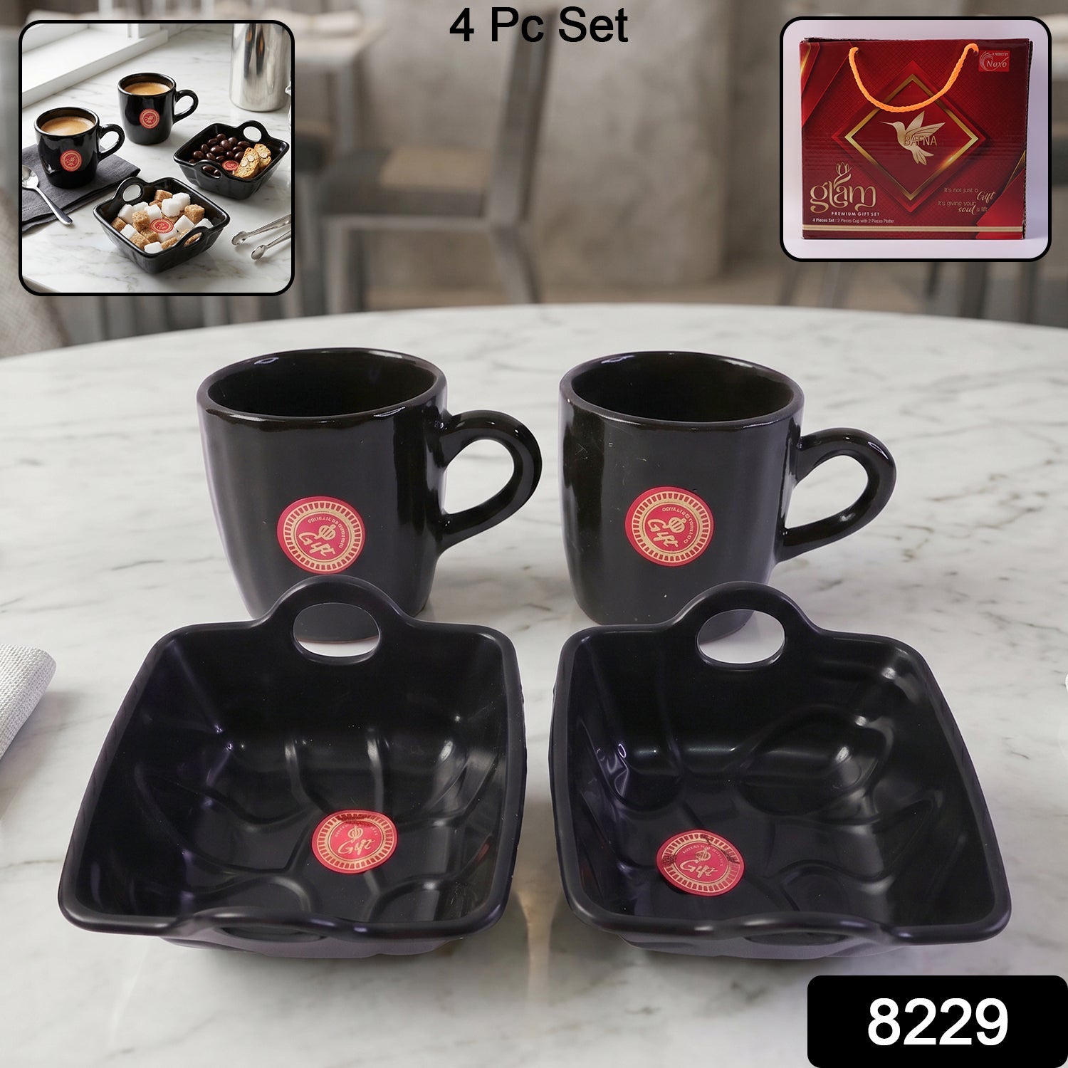 Play Station Ceramic Mug and plastic Bowl Set – 4-Piece | JubileeJoy Secondary image