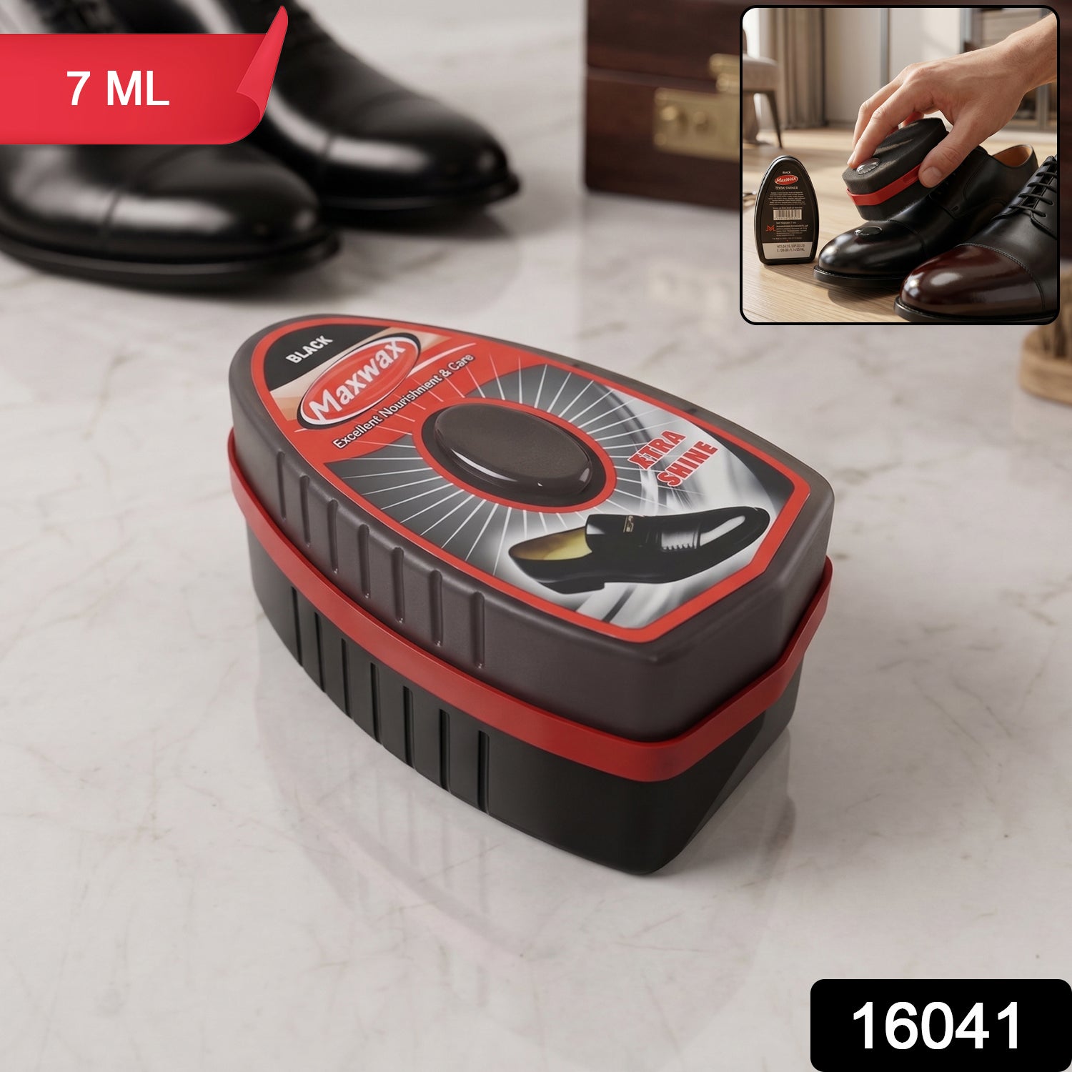 Black Shoe Shiner – Instant Gloss & Easy Portable Care Secondary image