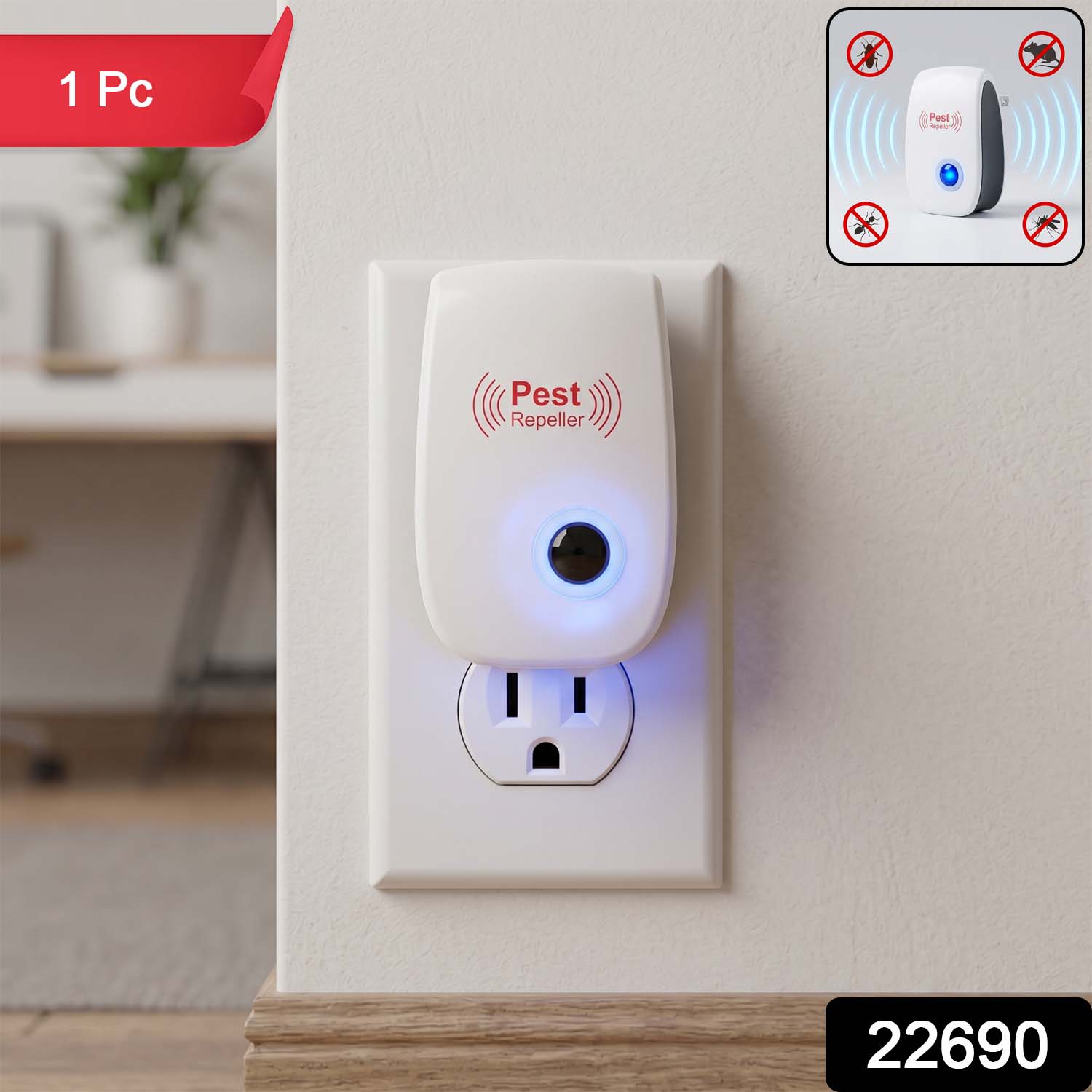 Electric Pest Repeller – Safe Ultrasonic Indoor Pest Control Secondary image