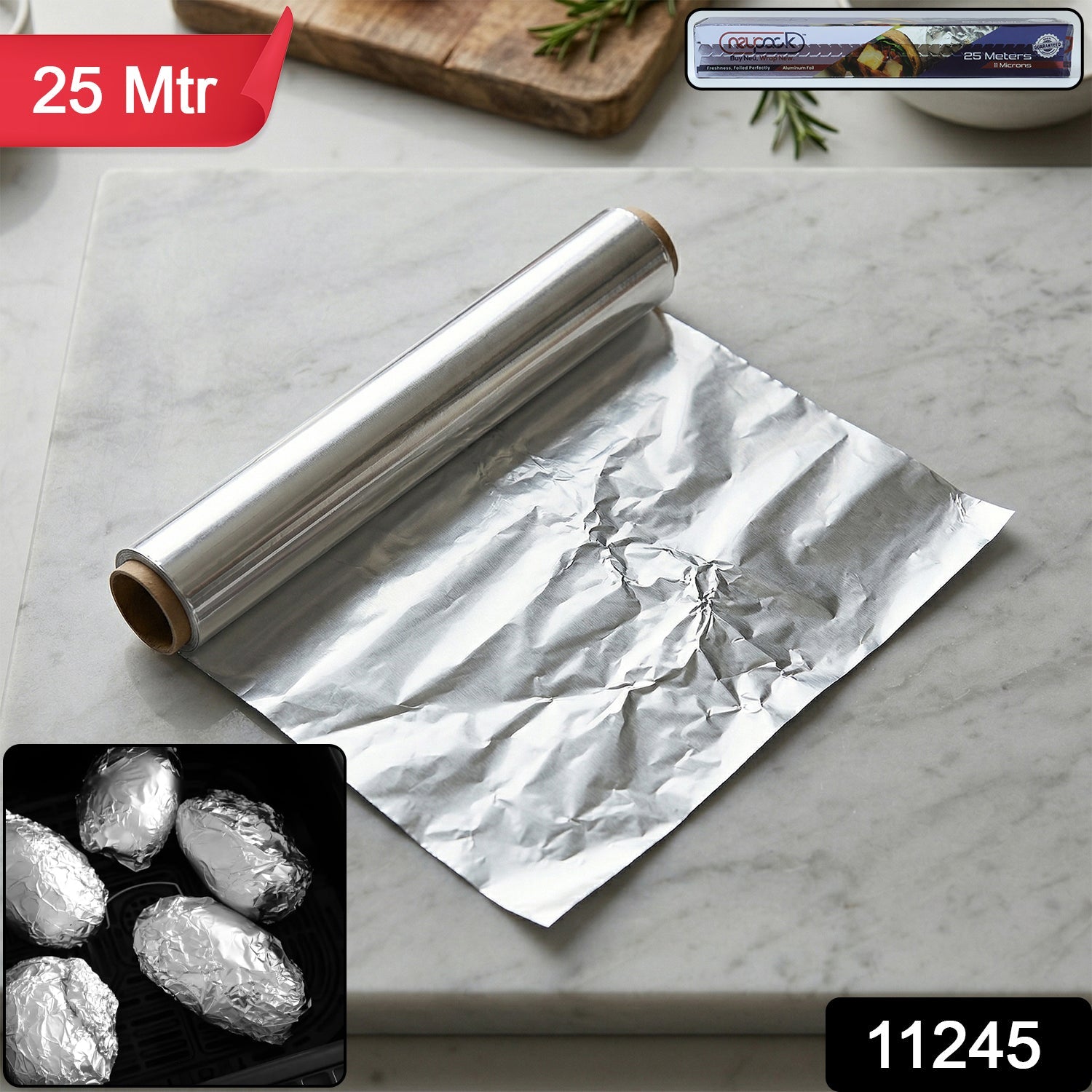 Aluminium Foil Roll – Heavy Duty Food Wrapping & Cooking Secondary image