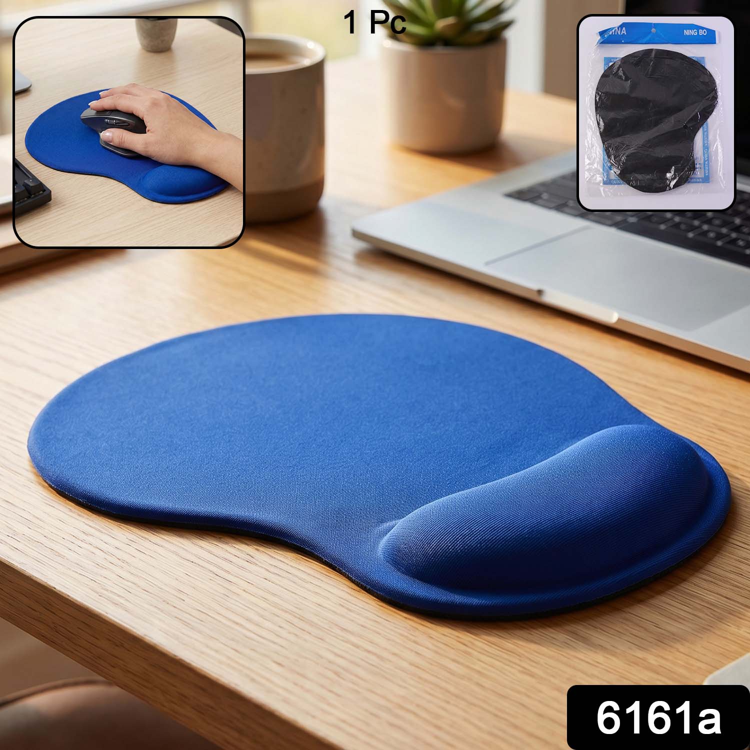 Ergonomic Wrist Rest – Soft Cushion Mouse Pad | Compshop Secondary image