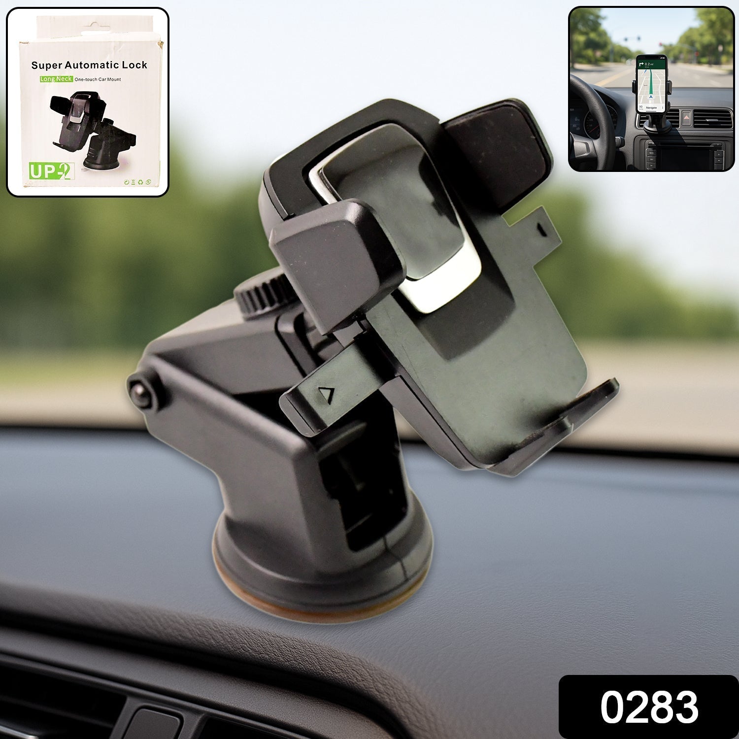 Adjustable Car Mount – 360° Universal Phone Holder | Velvet Wheels Secondary image
