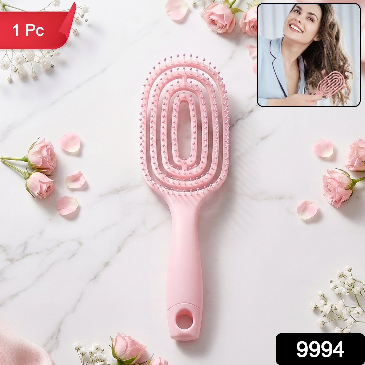 Detangling Hair Brush – Faster Drying & Gentle Scalp Massage Secondary image