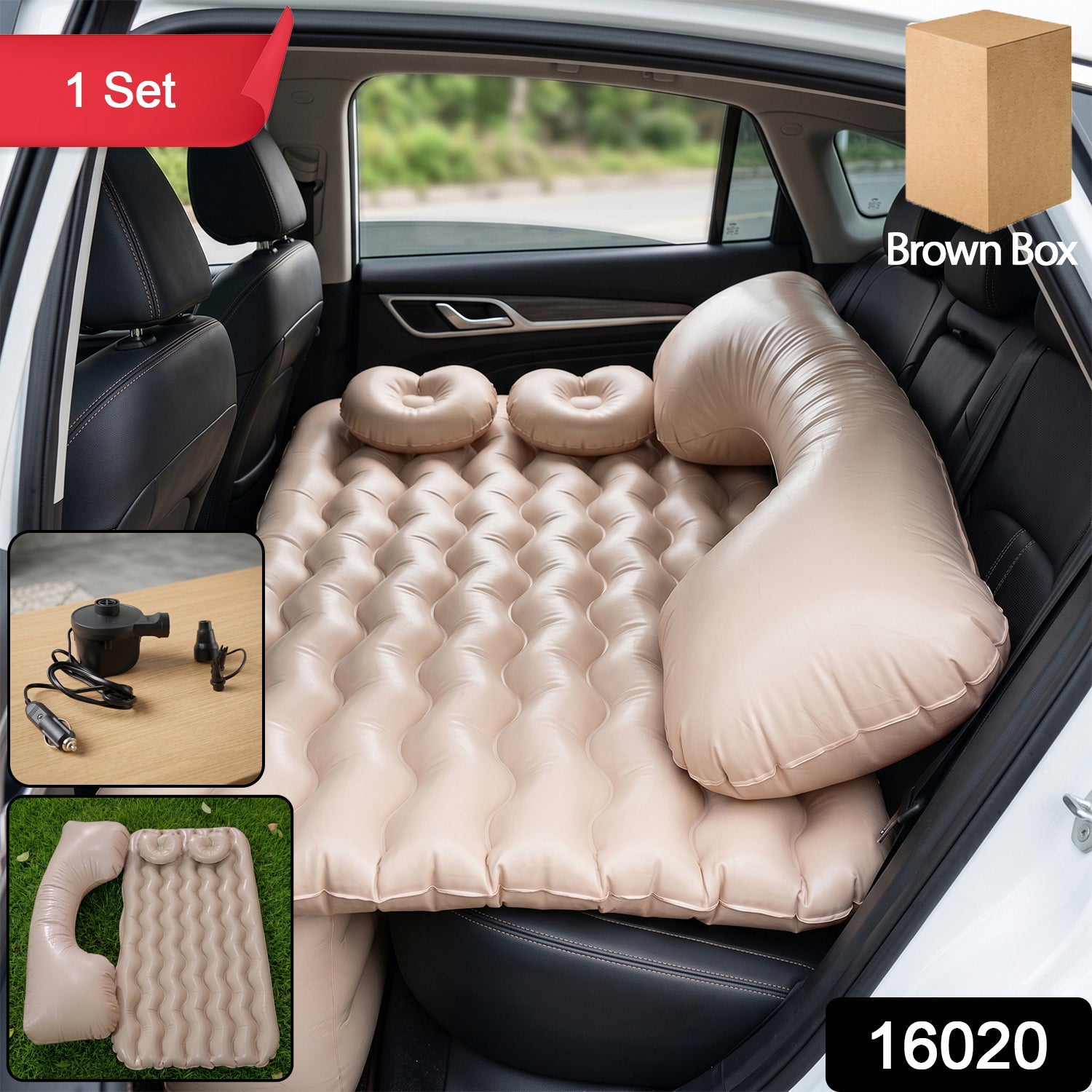 Car Air Mattress – Inflatable Bed Set with Pump & Pillows Secondary image