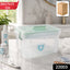 Transparent plastic medicine storage box with handle for easy carrying