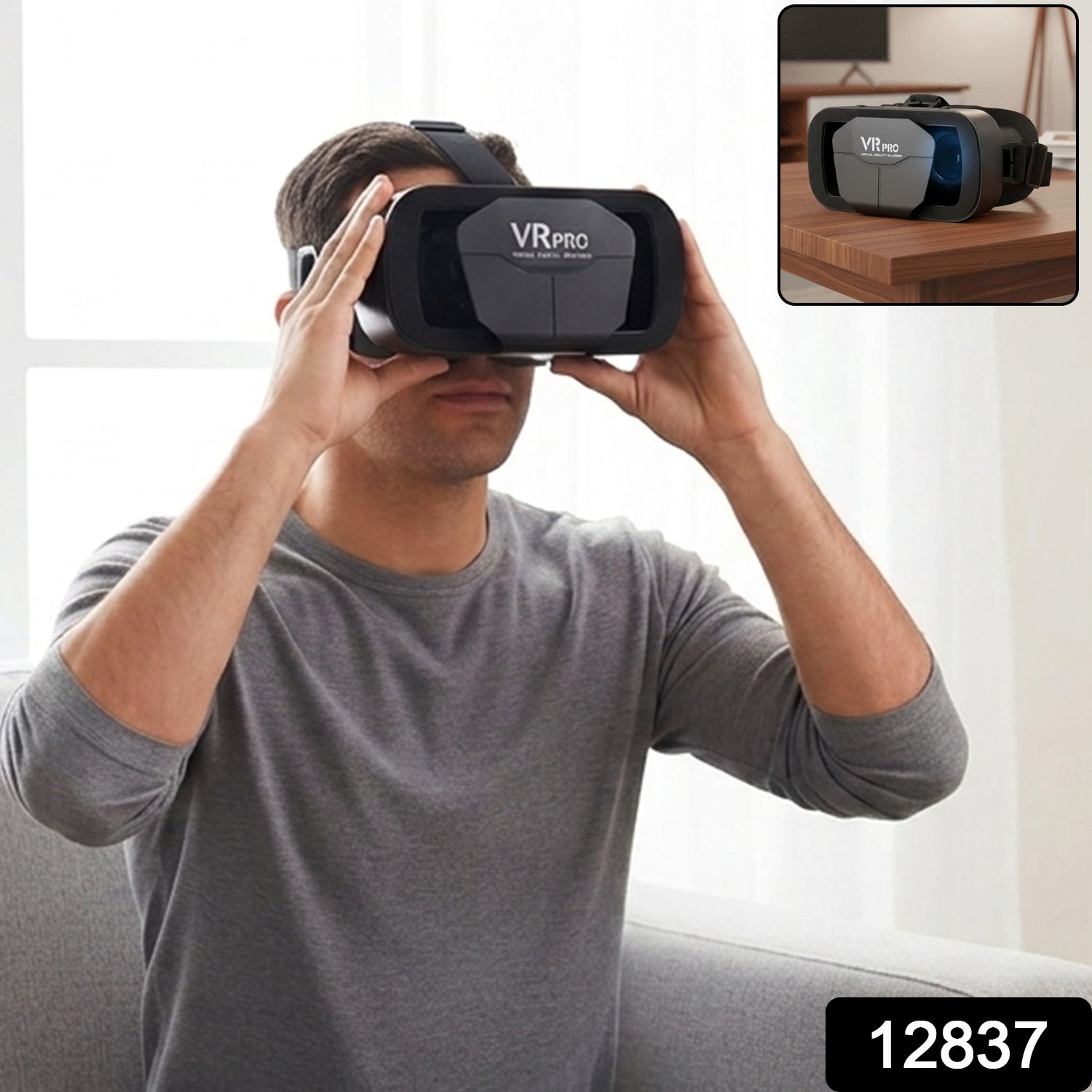 3D VR Box Headset – Adjustable Lenses for Comfortable VR Experience Secondary image