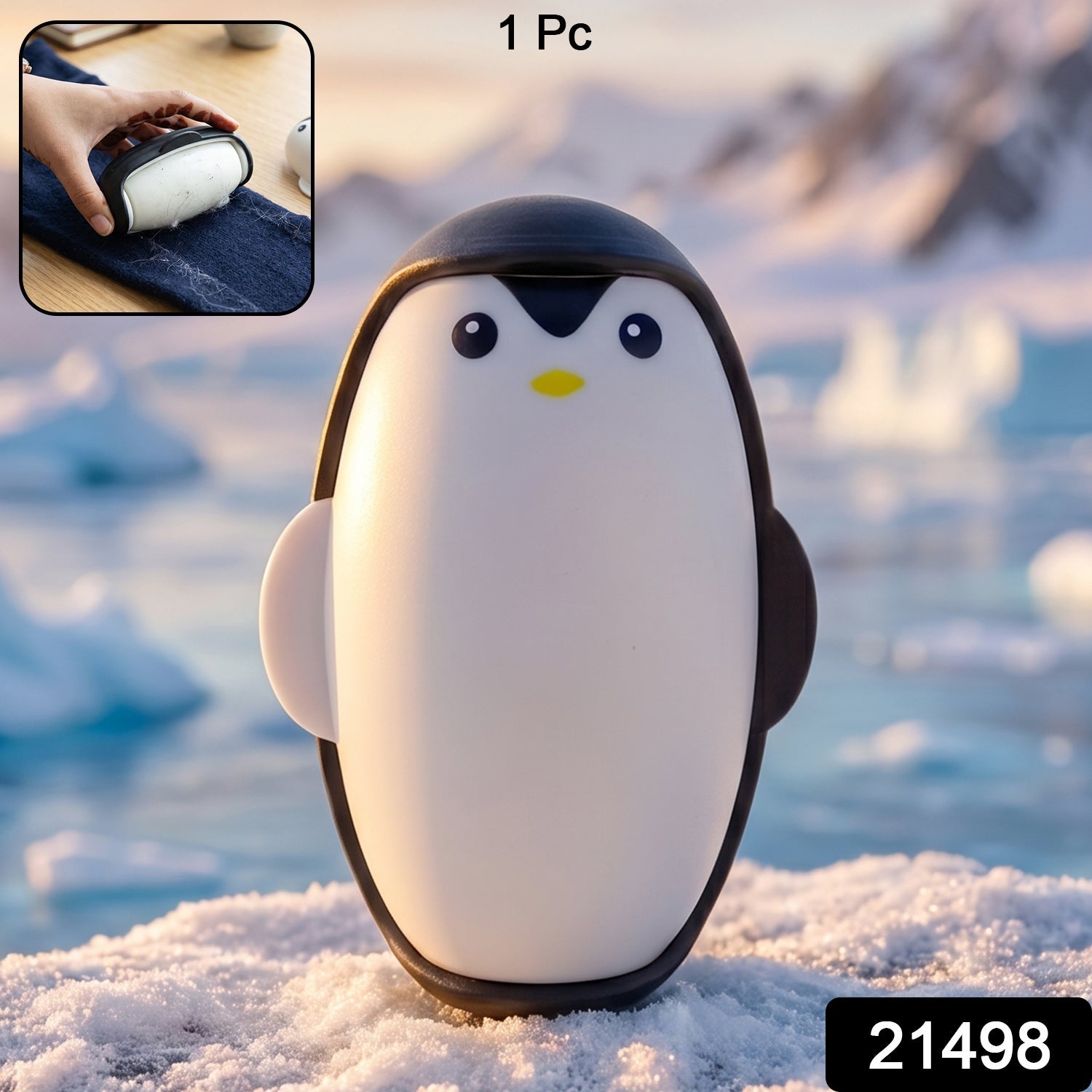 Reusable Penguin Lint Roller – Eco-friendly & Compact Cleaning Solution Secondary image