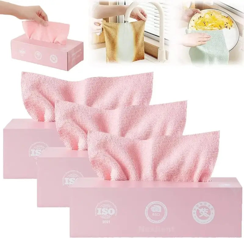 Magic Microfiber Reusable Cleaning Cloth – Multi-Use Washable Cleaning Wipes (20 pcs) Main image