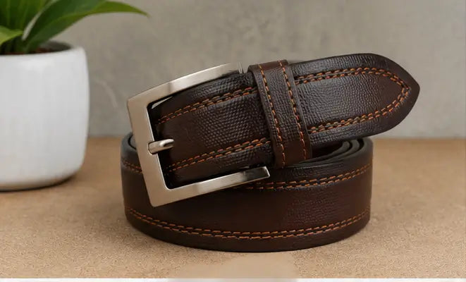 Men’s 5-Piece Combo Gift Set – Belts with Wallet, Wired Earphones, Digital Watch & Men’s Hand Bag Main image